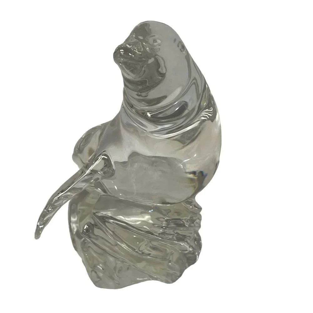 Vintage Collectible Decoration‎ Crystal Dolphin Figurine Clear 2000 5